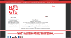 Desktop Screenshot of holyghostschool.com