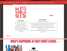 Tablet Screenshot of holyghostschool.com